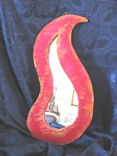 specchio virgola,papier collè.
